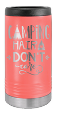 Load image into Gallery viewer, Camping Hair Laser Engraved Slim Can Insulated Koosie
