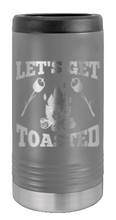 Load image into Gallery viewer, Let&#39;s Get Toasted Laser Engraved Slim Can Insulated Koosie
