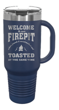 Load image into Gallery viewer, Welcome To Our Firepit 40oz Handle Mug Laser Engraved
