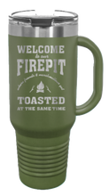 Load image into Gallery viewer, Welcome To Our Firepit 40oz Handle Mug Laser Engraved
