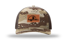 Load image into Gallery viewer, Camper Leather Patch Richardson 112PFP Camo Hat
