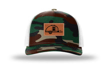 Load image into Gallery viewer, Camper Leather Patch Richardson 112PFP Camo Hat
