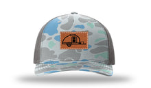 Load image into Gallery viewer, Camper Leather Patch Richardson 112PFP Camo Hat
