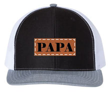 Load image into Gallery viewer, PAPA Leather Patch Hat
