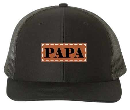 PAPA Leather Patch Richardson 112 Hat