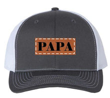 Load image into Gallery viewer, PAPA Leather Patch Hat
