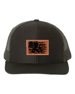 Welder Flag Leather Patch Richardson 112 Hat