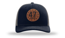 Load image into Gallery viewer, Trump 45 47  Leather Patch Richardson 112 Hat
