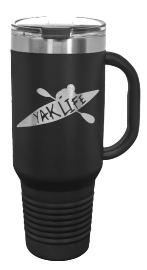 Yak Life 40oz Handle Mug Laser Engraved