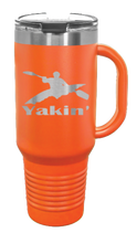 Load image into Gallery viewer, Yakin&#39; 40oz Handle Mug Laser Engraved
