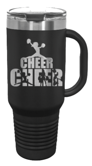 Cheerleader 40oz Handle Mug Laser Engraved