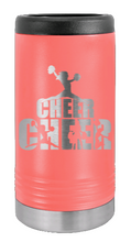 Load image into Gallery viewer, Cheerleader Laser Engraved Slim Can Insulated Koosie
