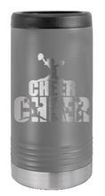 Load image into Gallery viewer, Cheerleader Laser Engraved Slim Can Insulated Koosie
