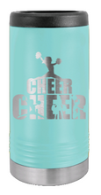 Load image into Gallery viewer, Cheerleader Laser Engraved Slim Can Insulated Koosie
