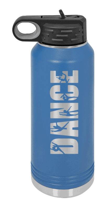 Dance - 32oz Water Bottle Laser Engraved- Royal Blue