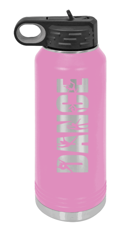 Dance - 32oz Water Bottle Laser Engraved- Light Purple