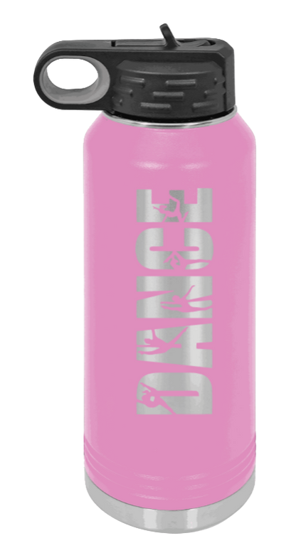 Dance - 32oz Water Bottle Laser Engraved- Light Purple