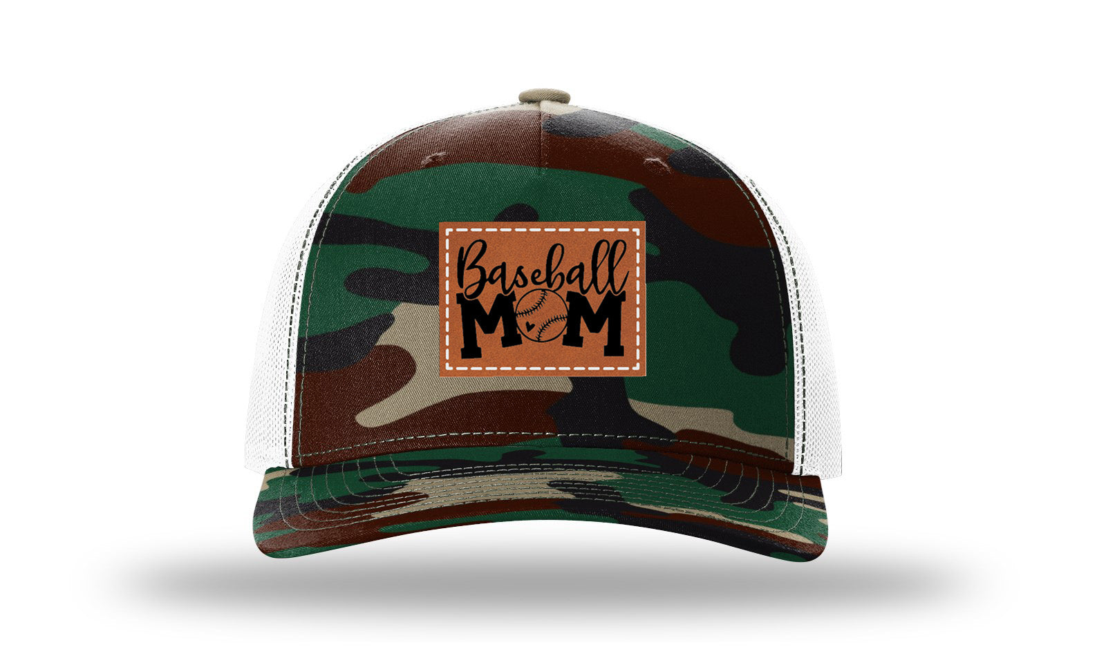 Green Camo / White