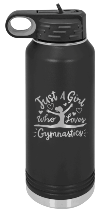 Gymnastics Laser Engraved Water Bottle (Etched)