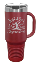 Load image into Gallery viewer, Gymnastics 40oz Handle Mug Laser Engraved
