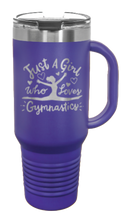 Load image into Gallery viewer, Gymnastics 40oz Handle Mug Laser Engraved
