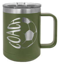 Load image into Gallery viewer, Soccer Coach 2 Laser Engraved Mug (Etched)
