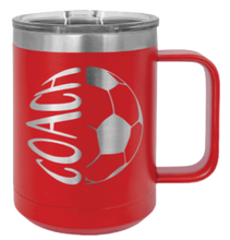 Load image into Gallery viewer, Soccer Coach 2 Laser Engraved Mug (Etched)
