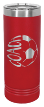 Load image into Gallery viewer, Soccer Coach 2 Laser Engraved Skinny Tumbler (Etched)
