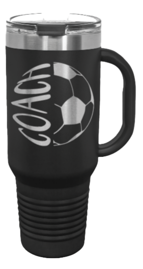 Soccer Coach 2 40oz Handle Mug Laser Engraved