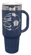 Load image into Gallery viewer, Soccer Coach 2 40oz Handle Mug Laser Engraved
