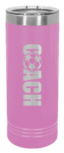 Load image into Gallery viewer, Soccer Coach Laser Engraved Skinny Tumbler (Etched)
