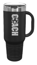 Load image into Gallery viewer, Soccer Coach 40oz Handle Mug Laser Engraved
