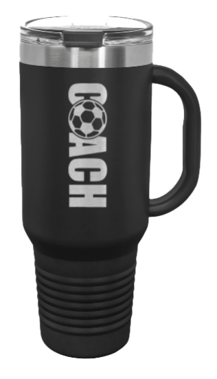Soccer Coach 40oz Handle Mug Laser Engraved