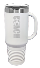 Load image into Gallery viewer, Soccer Coach 40oz Handle Mug Laser Engraved
