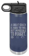 Load image into Gallery viewer, Great Coach Laser Engraved Water Bottle (Etched)
