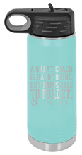 Load image into Gallery viewer, Great Coach Laser Engraved Water Bottle (Etched)
