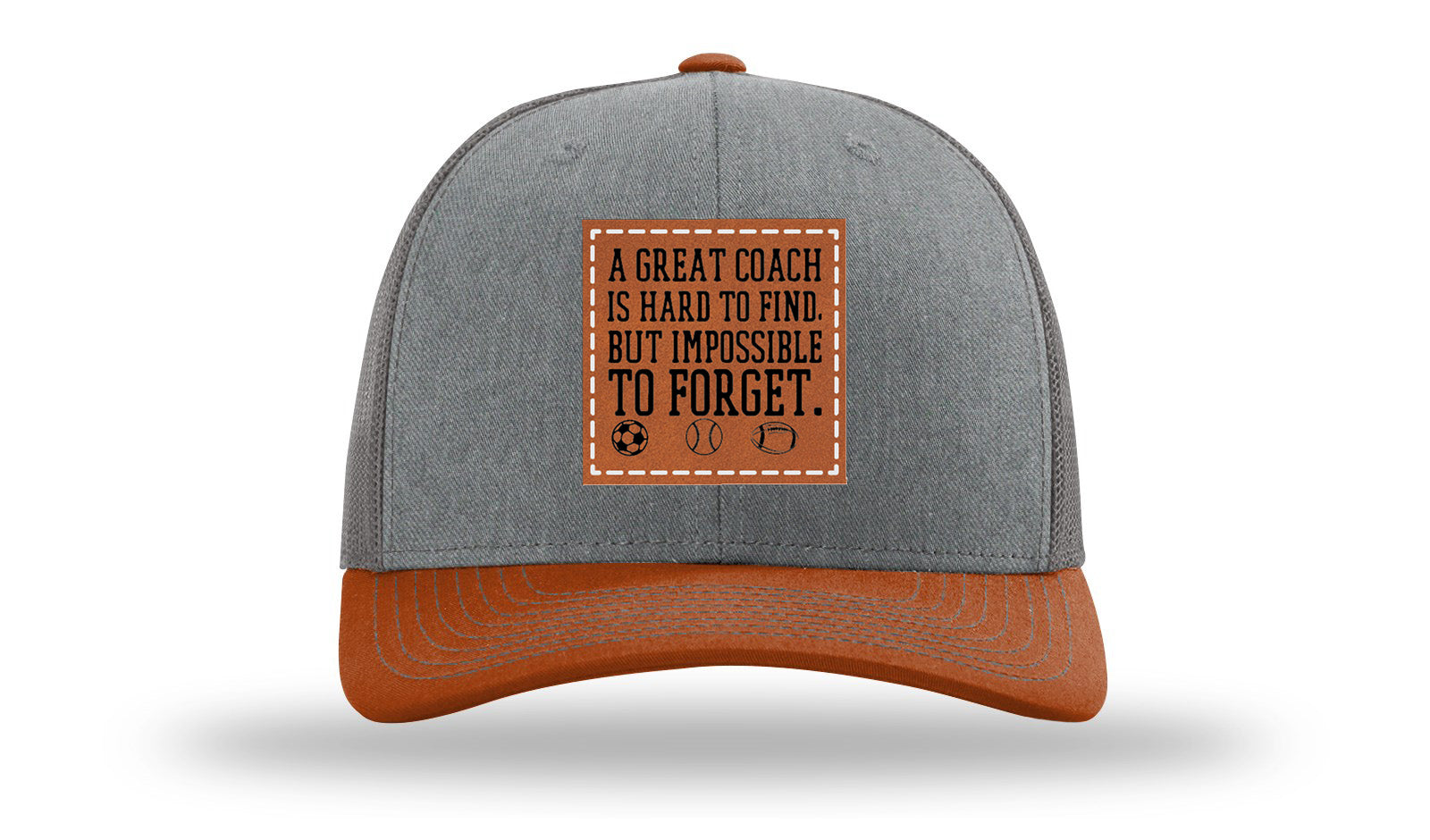 Heather Grey / Charcoal / Dark Orange