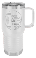 Load image into Gallery viewer, Football Helmet with Name Laser Engraved Mug (Etched)
