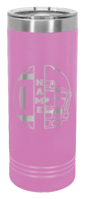 Load image into Gallery viewer, Football Helmet with Name Laser Engraved Skinny Tumbler (Etched)
