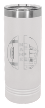 Load image into Gallery viewer, Football Helmet with Name Laser Engraved Skinny Tumbler (Etched)

