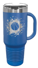 Load image into Gallery viewer, Basketball 40oz Handle Mug Laser Engraved
