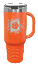 Load image into Gallery viewer, Basketball 40oz Handle Mug Laser Engraved
