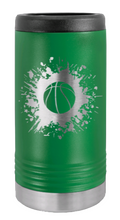 Load image into Gallery viewer, Basketball Laser Engraved Slim Can Insulated Koosie
