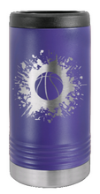 Load image into Gallery viewer, Basketball Laser Engraved Slim Can Insulated Koosie
