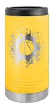 Load image into Gallery viewer, Basketball Laser Engraved Slim Can Insulated Koosie
