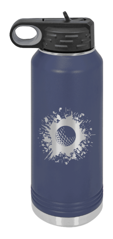 Golf - 32oz Water Bottle Laser Engraved- Navy
