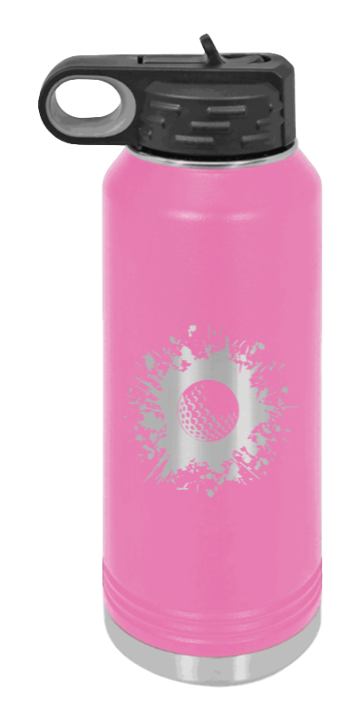Golf - 32oz Water Bottle Laser Engraved- Pink