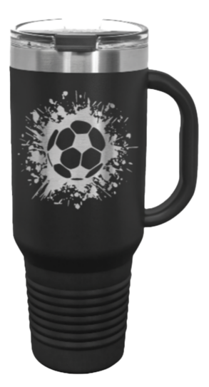 Soccer 40oz Handle Mug Laser Engraved