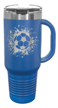 Load image into Gallery viewer, Soccer 40oz Handle Mug Laser Engraved
