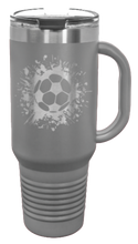 Load image into Gallery viewer, Soccer 40oz Handle Mug Laser Engraved
